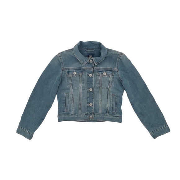 Gap Jean Jacket Size Large (10/11) Girl's - Picture 1 of 9